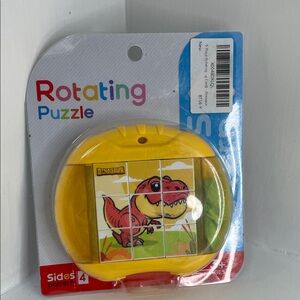 Yellow Dinosaur Rotating Puzzle